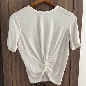 LULULEMON CRESCENT TEE WHITE SIZE 4